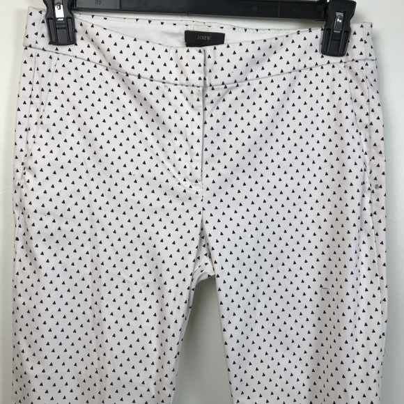 J. Crew 4 Campbell White Triangle Chino Capri Pant - Picture 2 of 8